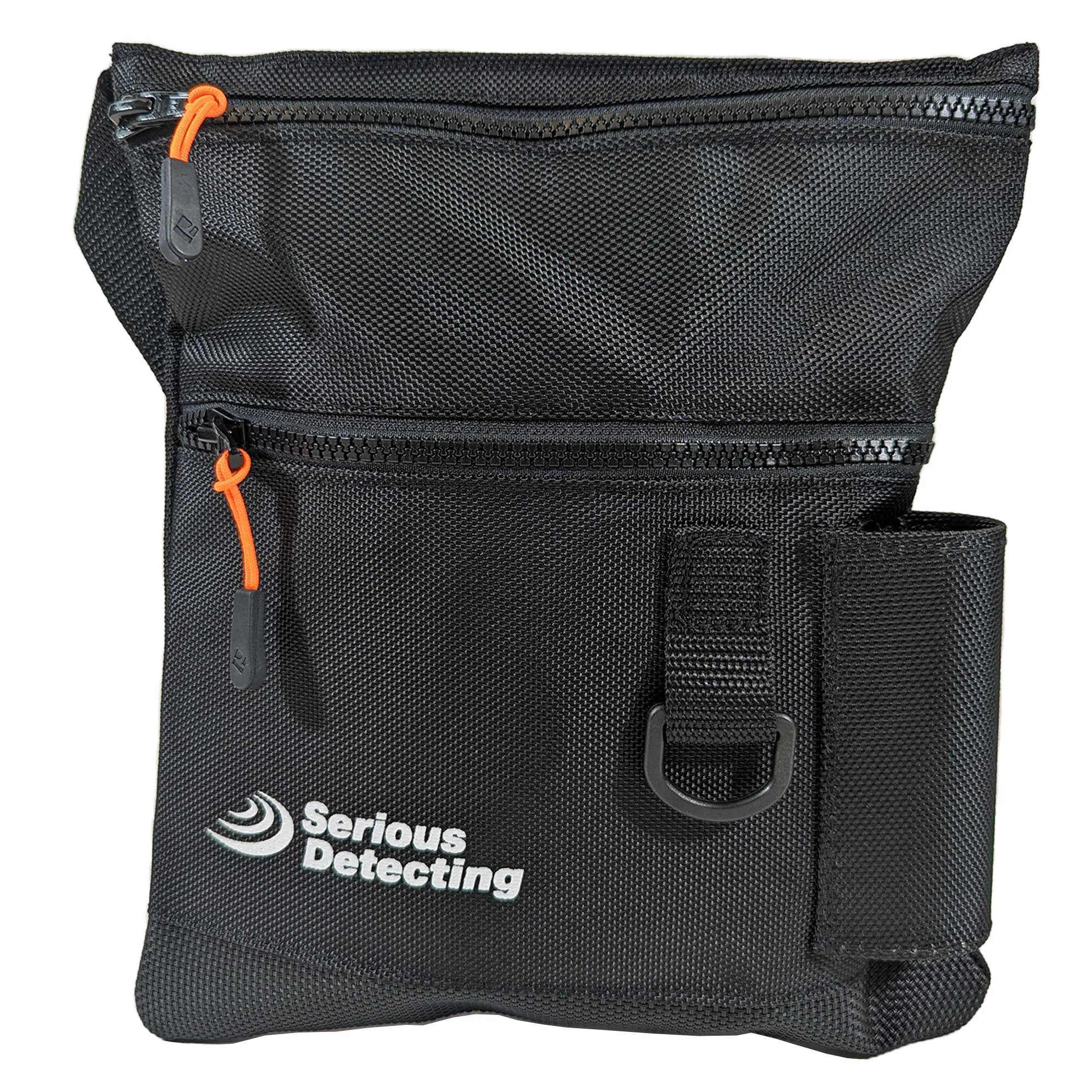Serious Detecting Mesh Bottom Beach Finds Bag Pouch w/ Pinpointer Holster, Digging Tool, and Gloves - Image 3