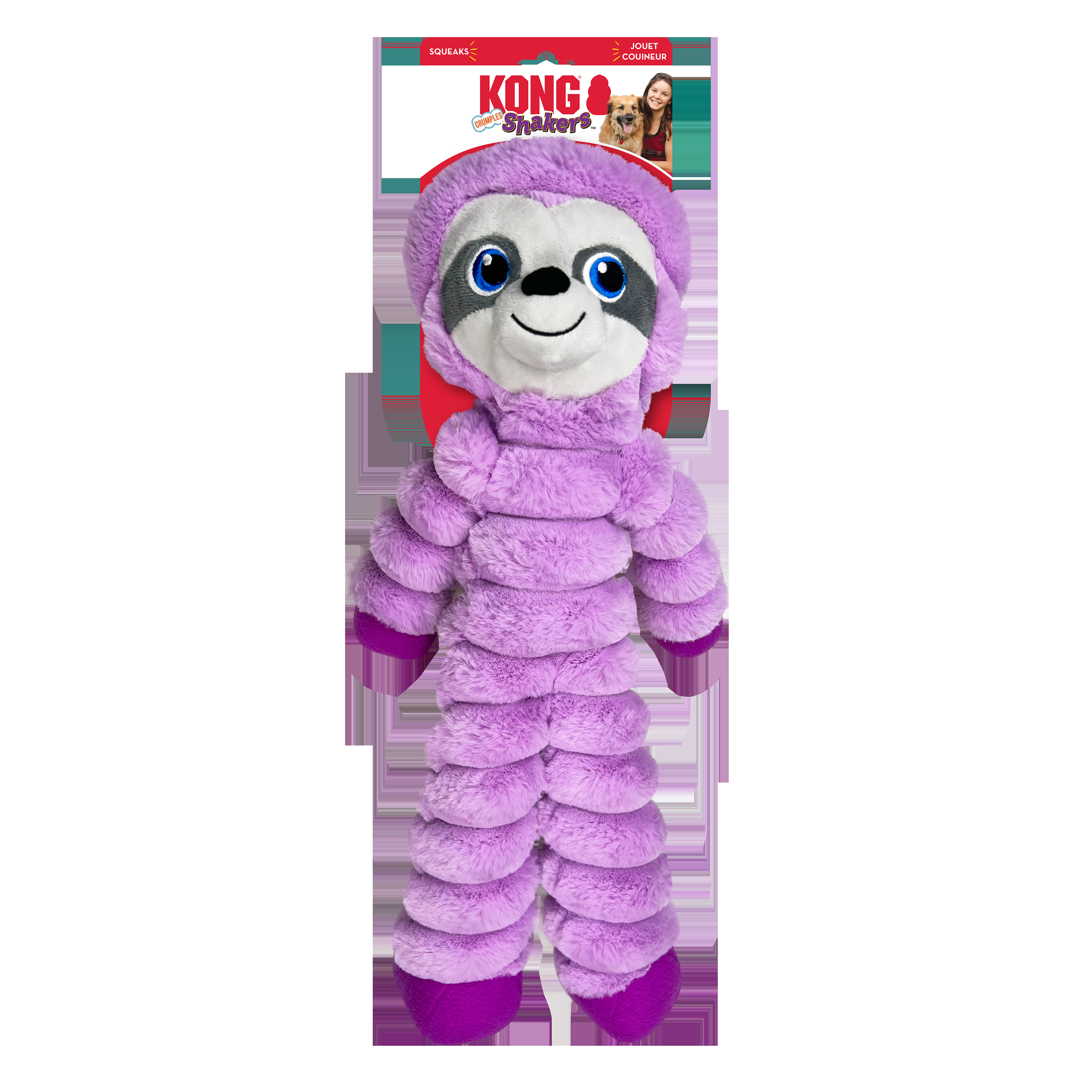 KONG Shakers Crumples Sloth Jan - Image 1