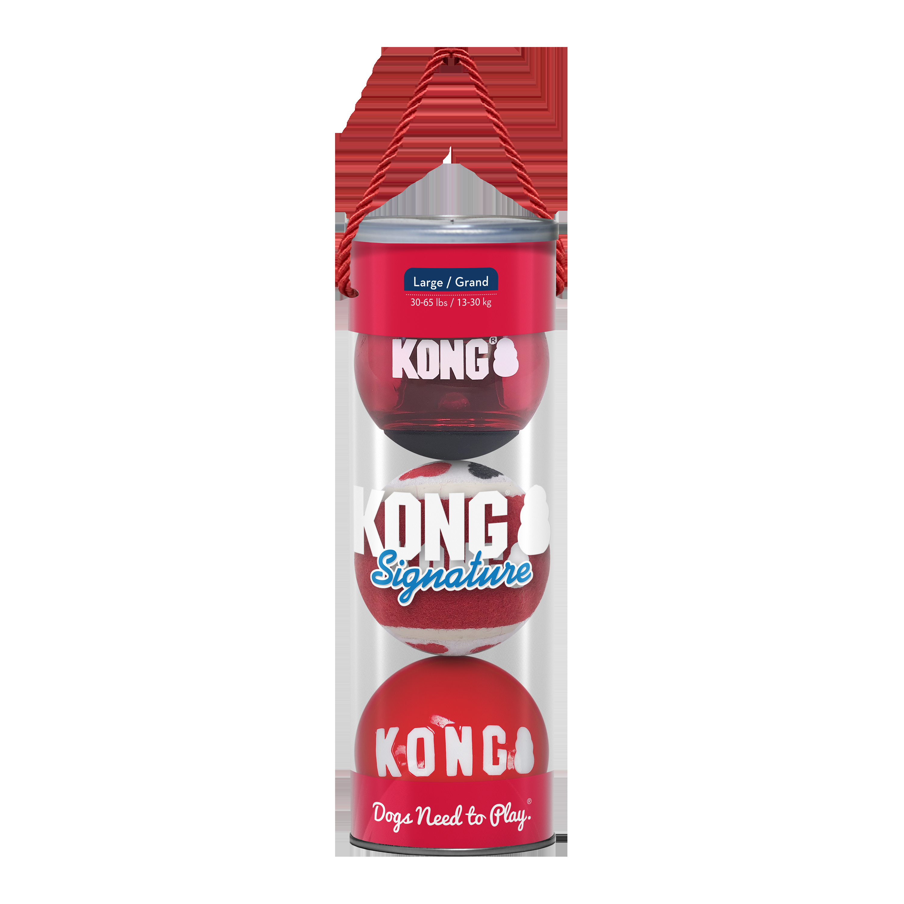 KONG Signature Balls 3-pk Assorted Jan - Image 2