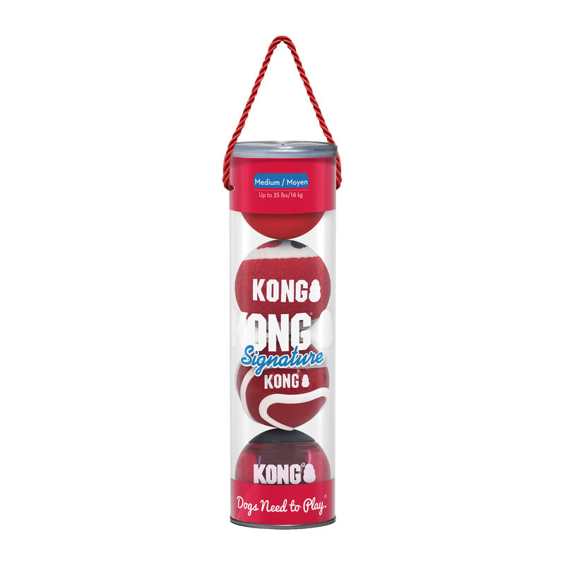 KONG Signature Balls 4-pk Assorted Jan - Image 2