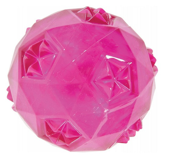 Zolux zabawka TPR POP piłka 6 cm różowa - półprzezroczysta i dźwiękowa - Image 1