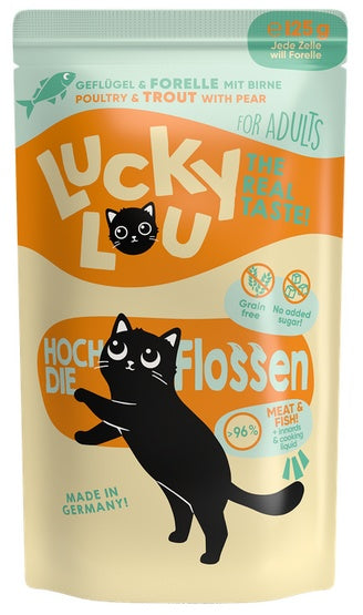 Lucky Lou Lifestage Adult Drób i pstrąg saszetka 125g - Image 2