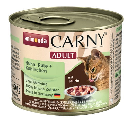 Animonda Carny Adult Kurczak, Indyk + Królik puszka 200g - Image 2