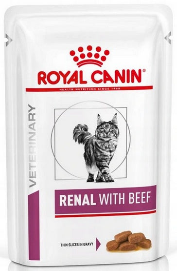 Royal Canin Veterinary Diet Feline Renal Wołowina saszetka 85g - Image 1