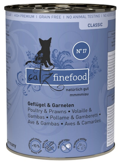 Catz Finefood Classic N.17 Drób i Krewetki puszka 400g - Image 1