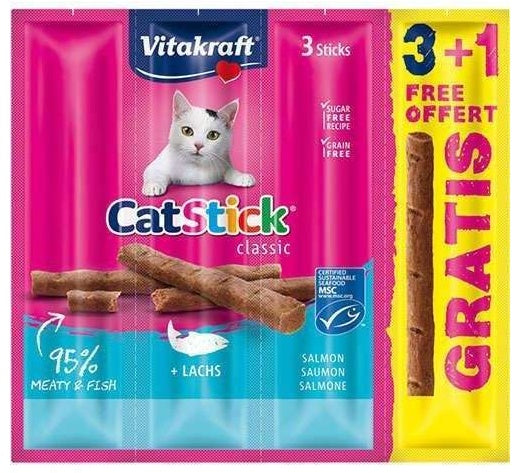Vitakraft Cat Stick Classic łosoś 4szt (3+1 gratis) - Image 1