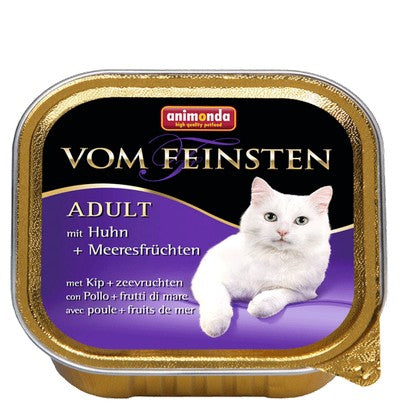 Animonda vom Feinsten Cat Adult z Kurczakiem i Owocami Morza tacka 100g - Image 2