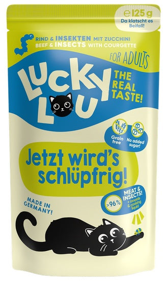 Lucky Lou Lifestage Adult Wołowina i owady saszetka 125g - Image 2