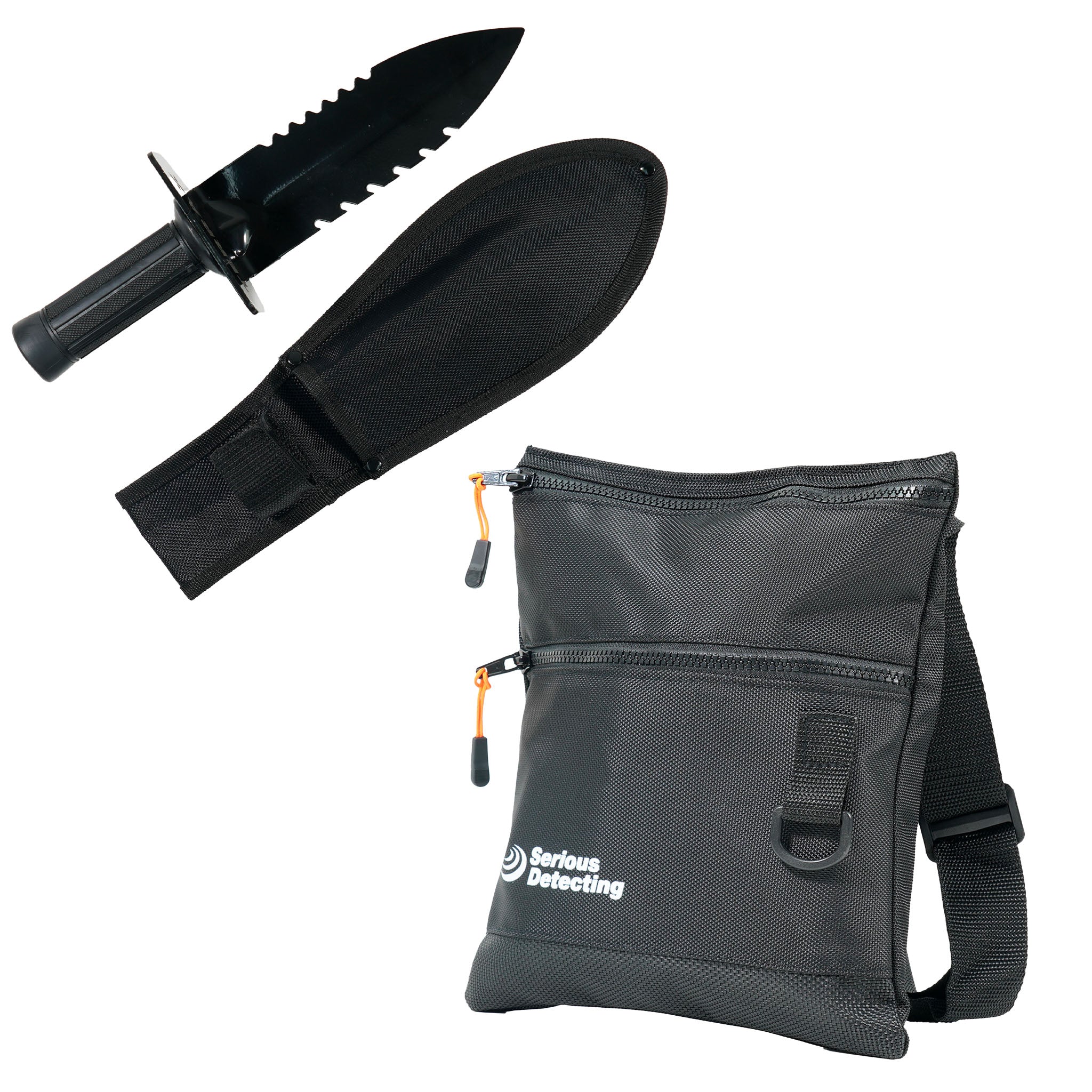TerraX Heavy Duty Hand Digger – Shovel with Belt Sheath and Finds Pouch