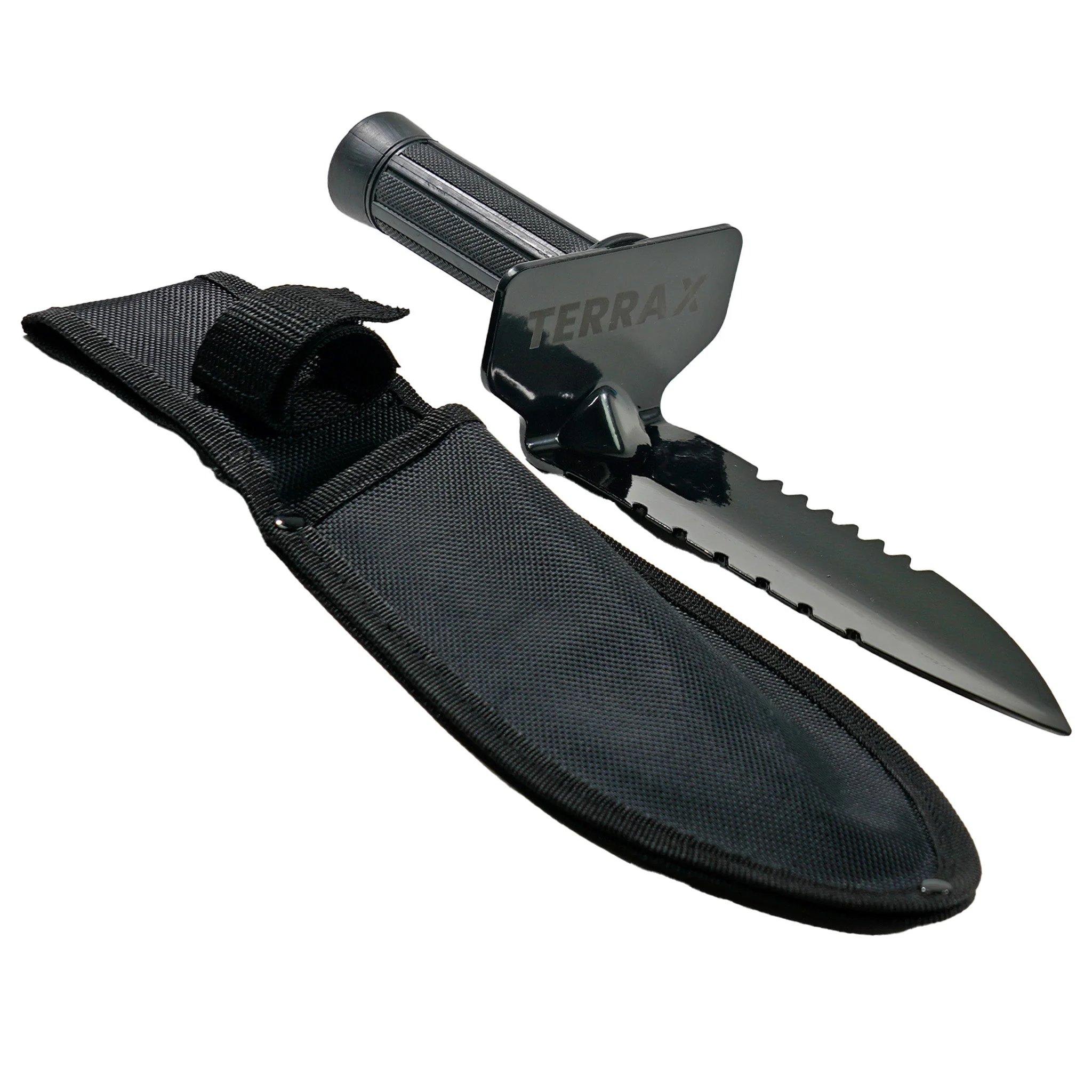 TerraX Heavy Duty Hand Digger - Shovel with Belt Sheath and Finds Pouch - Image 3