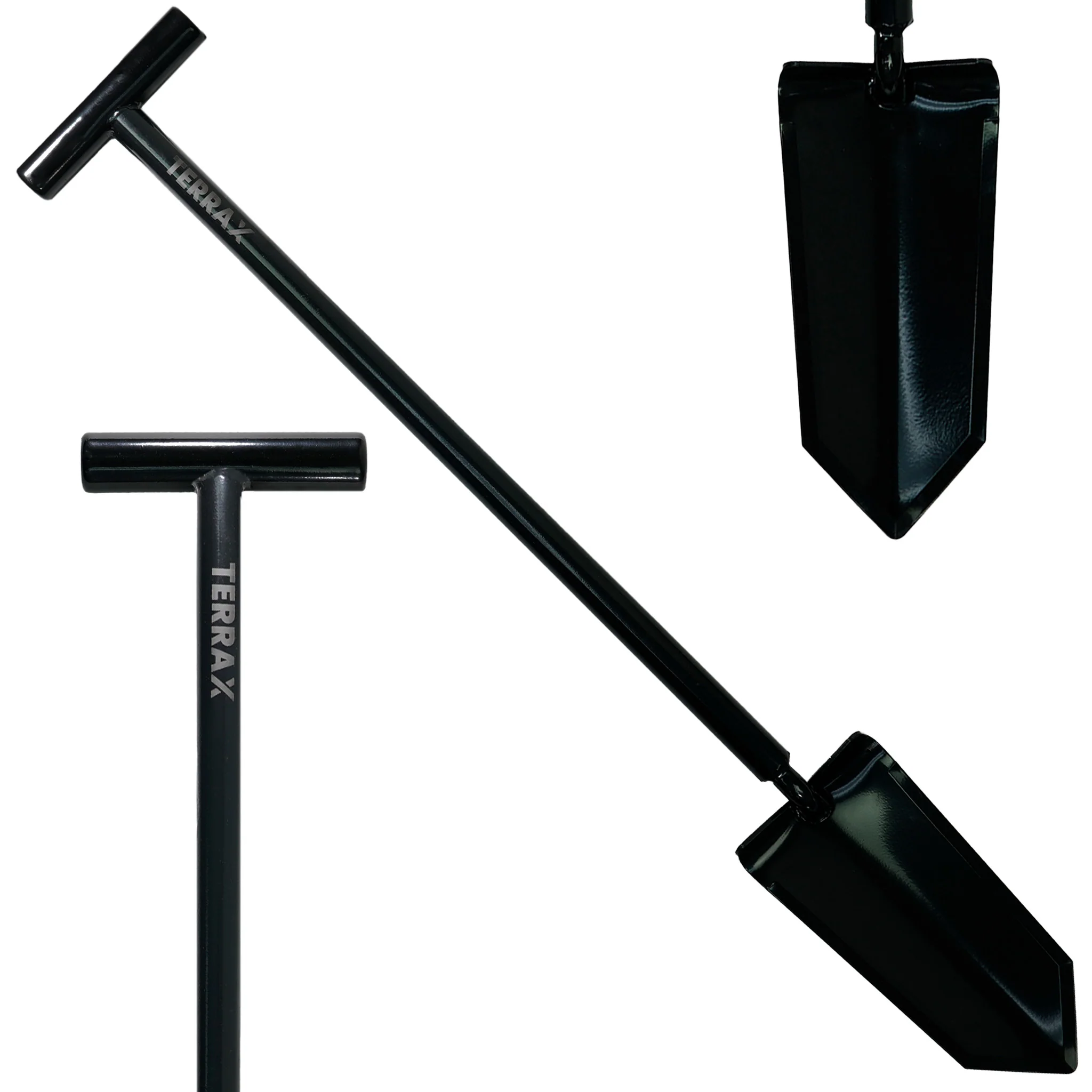 TerraX Master Digger T-Handle Shovel – Root Cutting