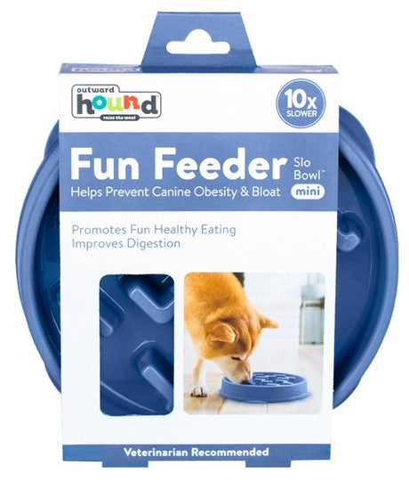 Outward Hound Fun Feeder Mini Miska spowalniająca niebieska [67830] - Image 1