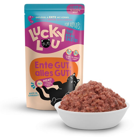 Lucky Lou Lifestage Adult Drób i kaczka saszetka 125g - Image 1