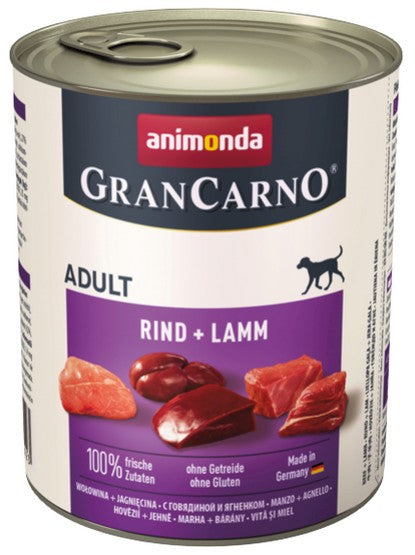 Animonda GranCarno Original Adult Rind Lamm Wołowina + Jagnięcina puszka 800g - Image 2