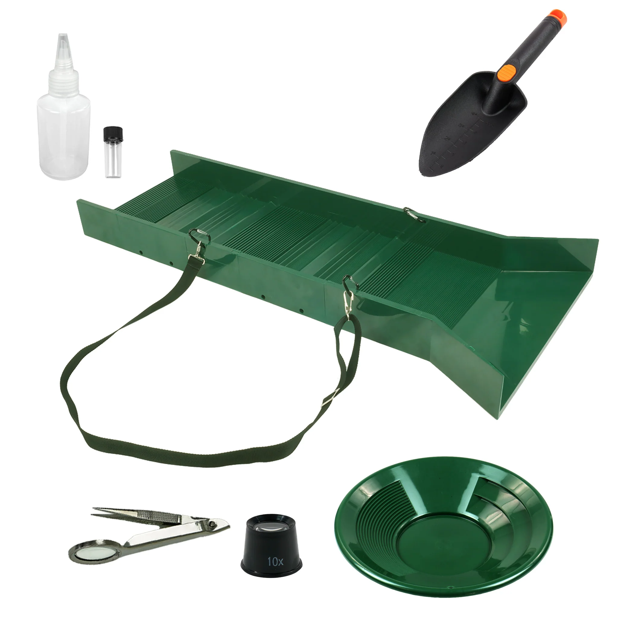 TerraX Sluice Box Gold Prospecting Kit - 7 Pieces - Image 1