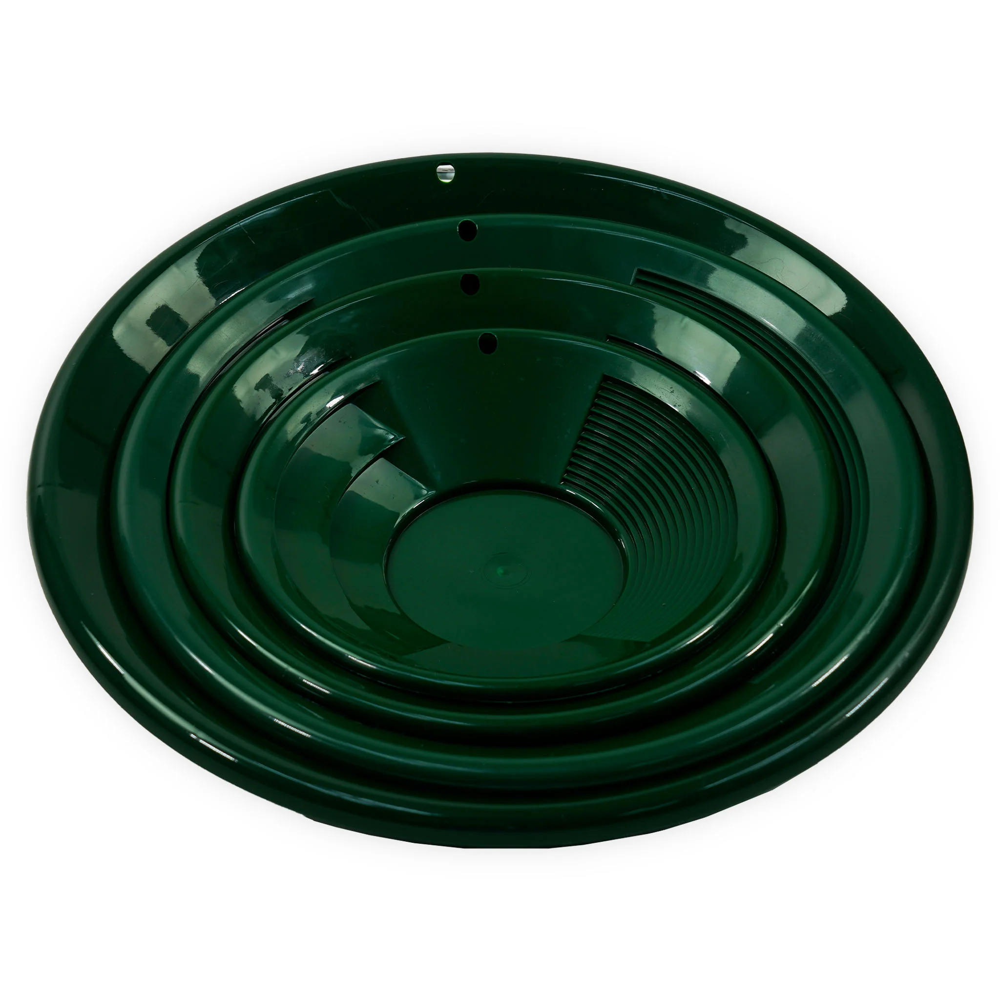 TerraX 4 piece Dual Riffle Green Gold Prospecting Pan Set - Image 2