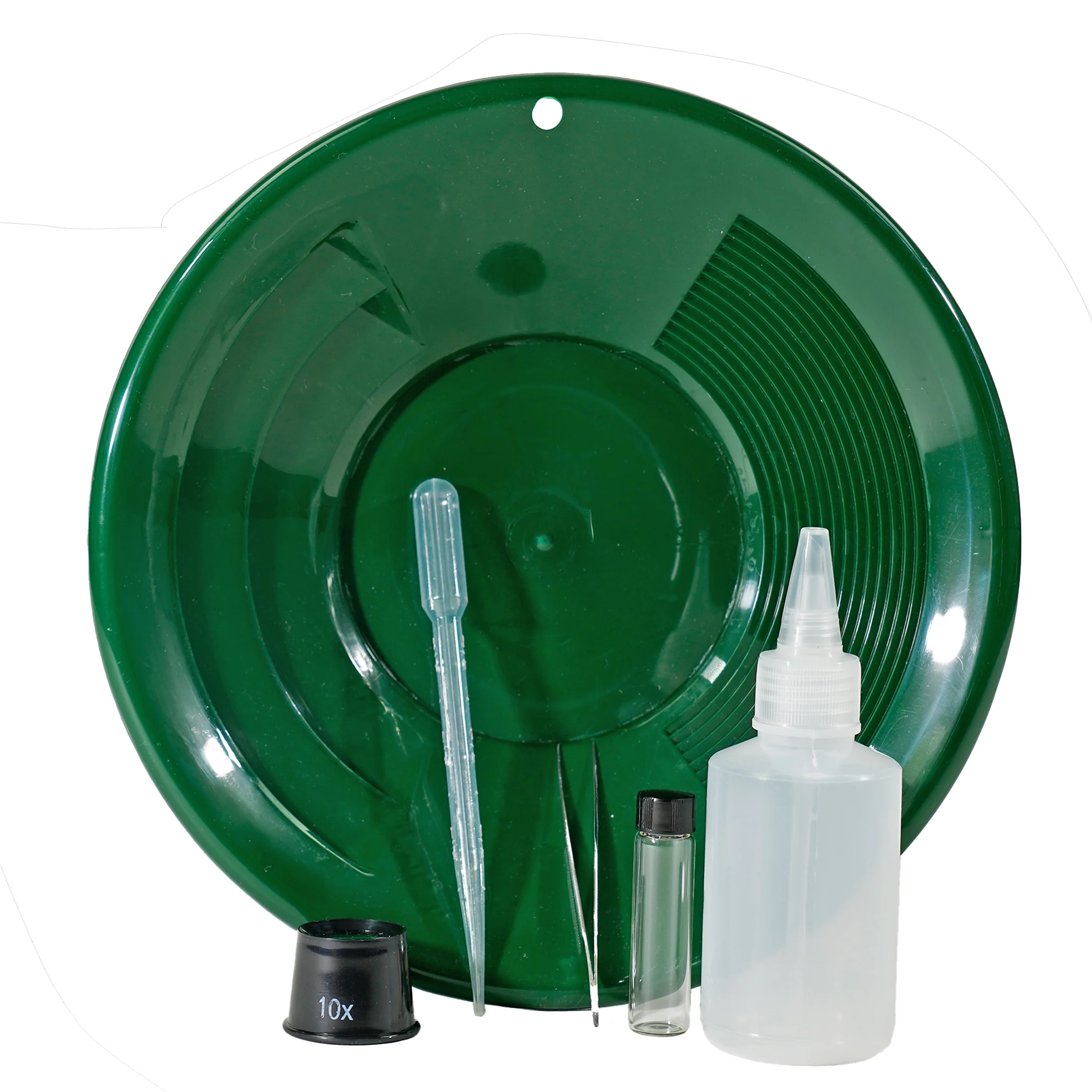 TerraX 6 pc Gold Panning Kit: Green, Black, Blue - Image 1