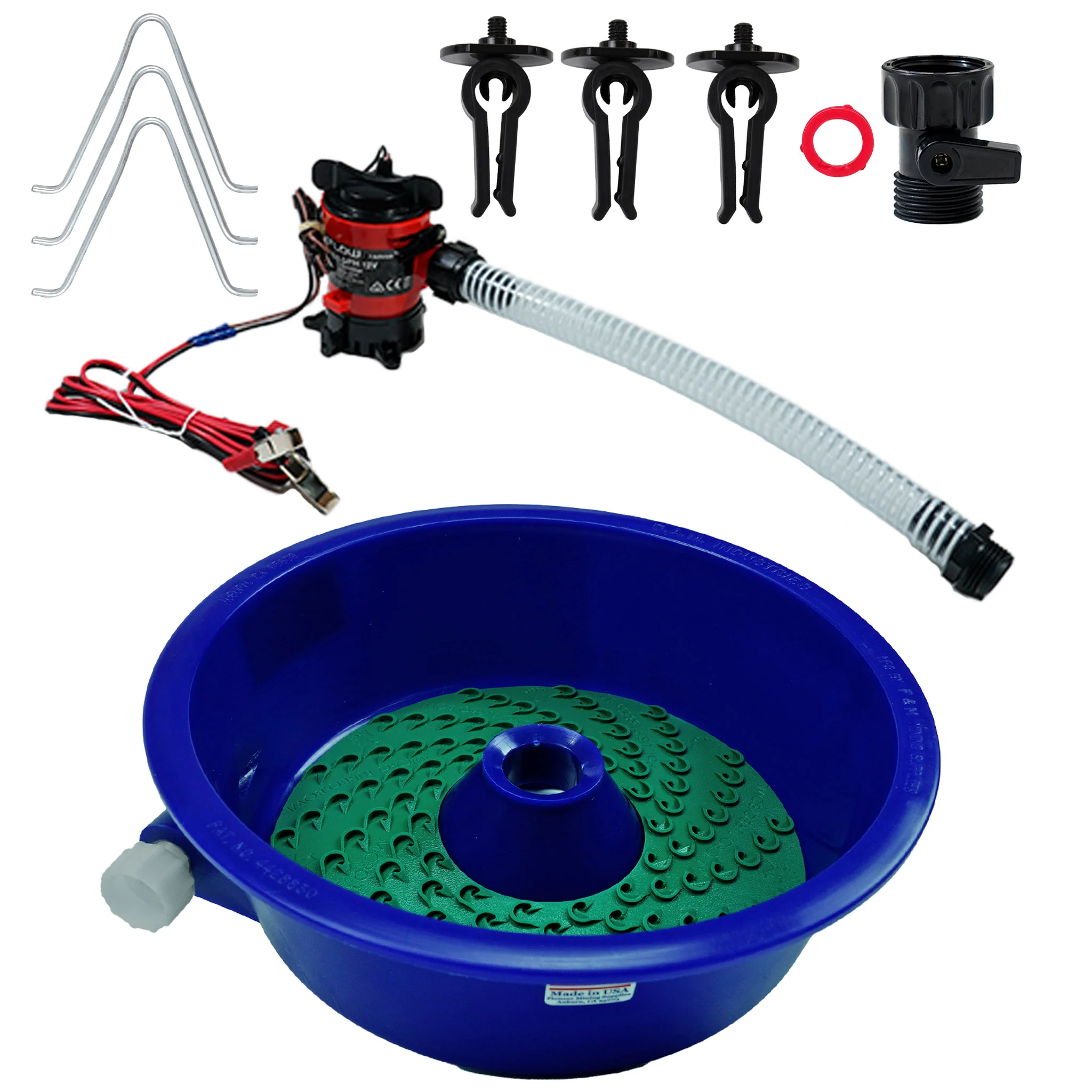 TerraX Blue Bowl Concentrator Kit with Prospecting Mat - Image 1
