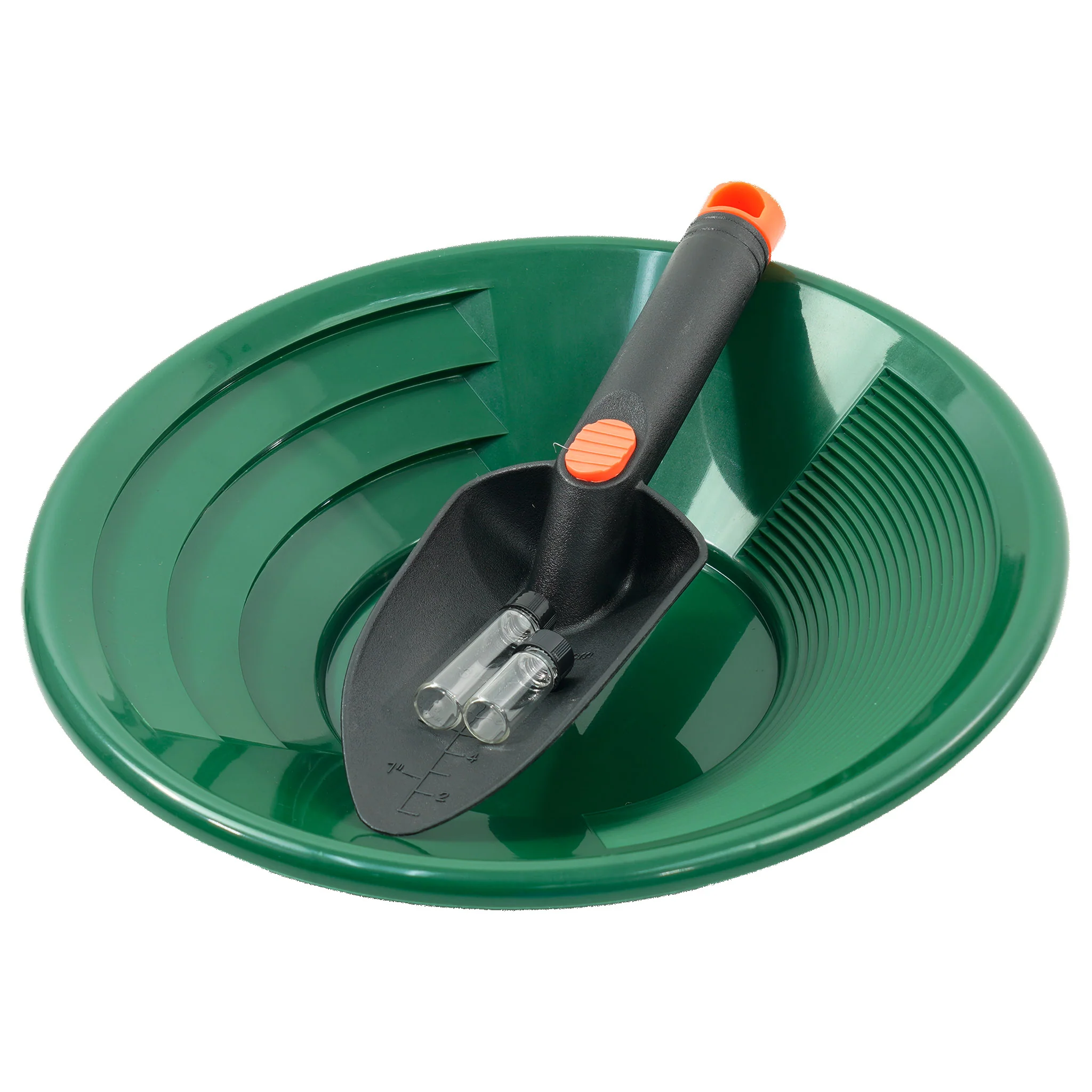 TerraX 4pc Dual Riffle Gold Pan Set for Gold Prospecting - Green, Blue, and Black - Image 3