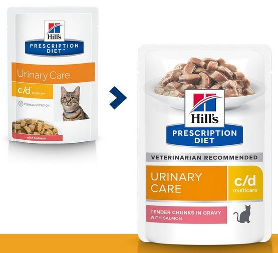 Hill's Prescription Diet c/d Feline z Łososiem saszetka 85g - Image 2
