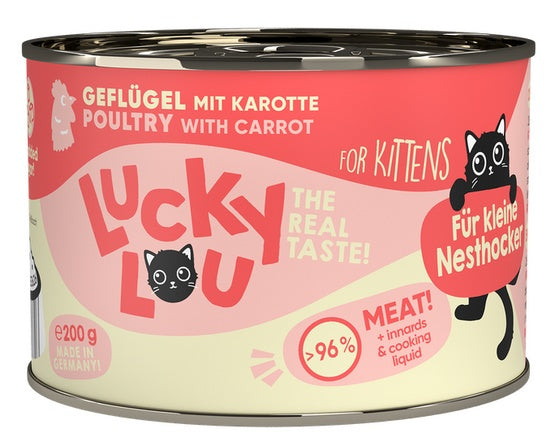 Lucky Lou Lifestage Kitten Drób puszka 200g - Image 1