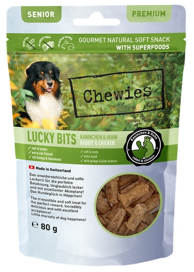 Chewies Lucky Bits Senior Królik & kurczak 80g - Image 3