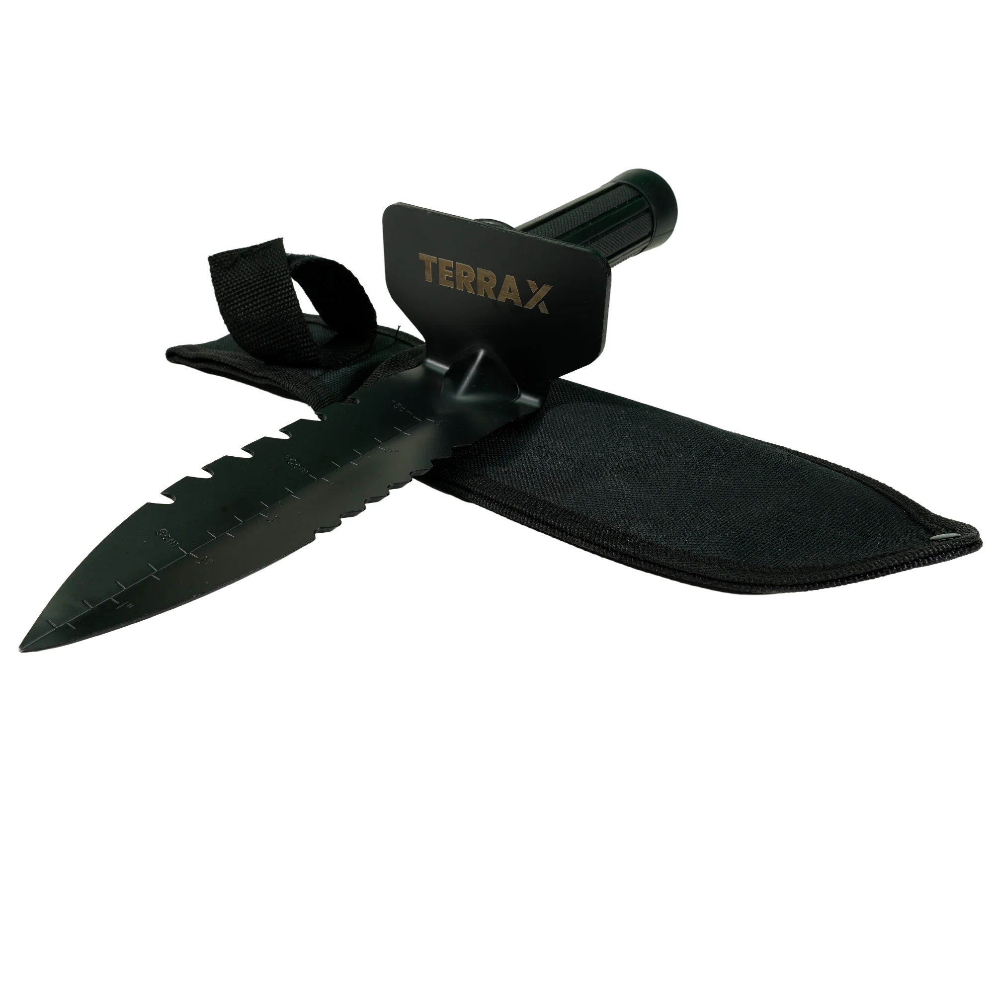TerraX Heavy Duty Hand Digger – Shovel with Belt Sheath  Ideal for Landscaping, Gardening, Metal Detecting, and Gold Prospecting