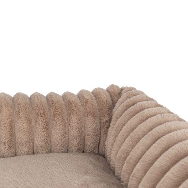 Trixie Dog Basket Lonni Ribbed Velvet Square Light Brown - Image 2