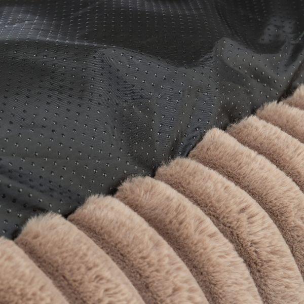 Trixie Dog Basket Lonni Ribbed Velvet Square Light Brown - Image 3