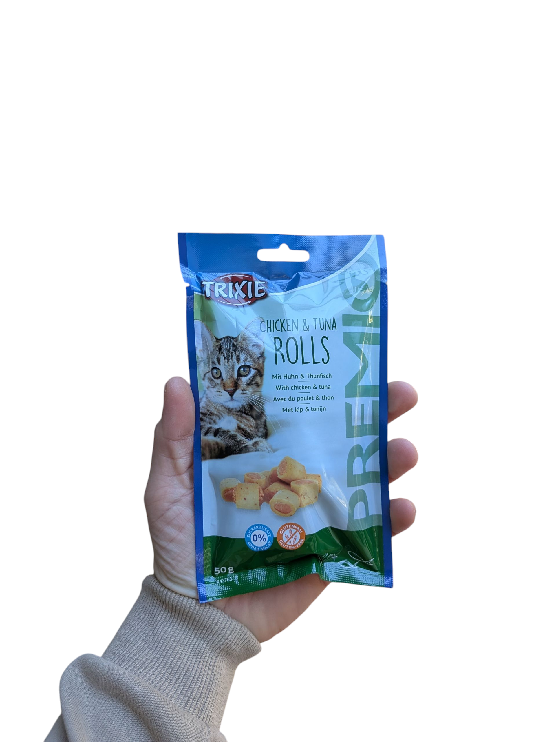 Trixie Premio Chicken & Tuna Rolls for Cats Gluten Free