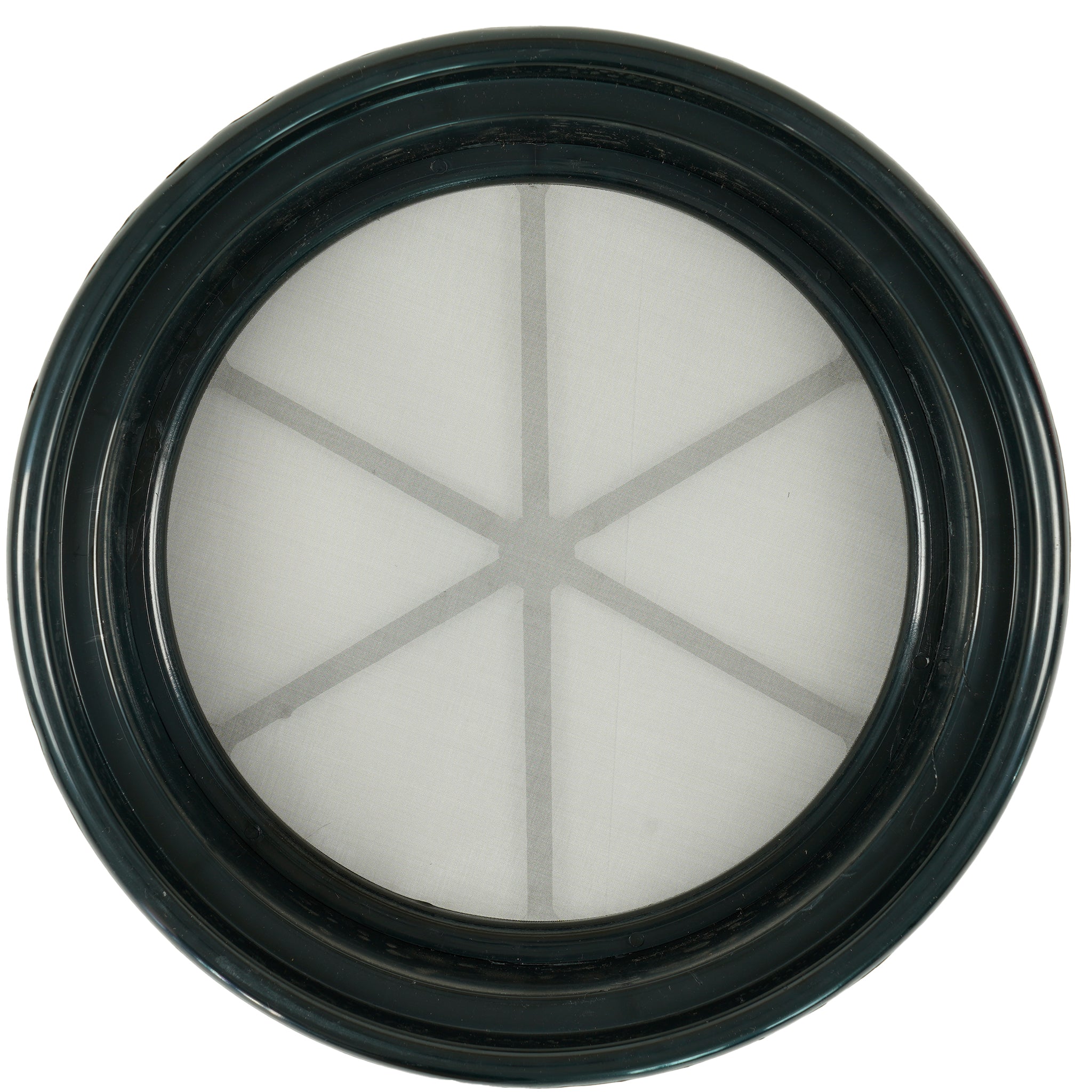 TerraX Black Plastic 13-1/4" Gold Sifting Pan Classifier - Multiple Mesh Sizes Available Made in the USA - Image 1