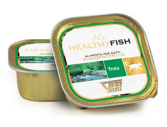 Healthy Meat kot mono pstrąg – monoproteinowa tacka 90 g