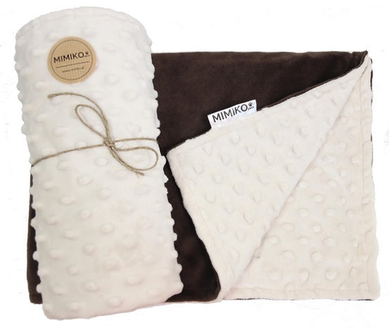 MIMIKO Pets kocyk Minky-Dot 100x75 cm - dwustronna miękkość na chłodniejsze dni - Image 1