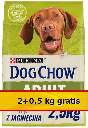 Purina Dog Chow Adult Jagnięcina 2,5kg (2+0,5kg) - Image 2