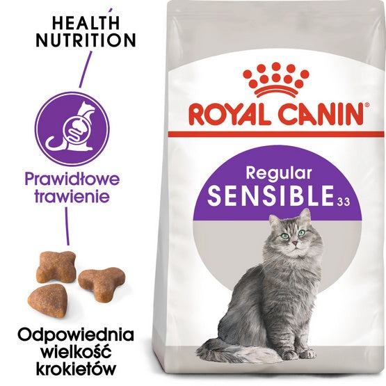Royal Canin Sensible karma sucha dla kotów dorosłych, o wrażliwym przewodzie pokarmowym 400g - Image 1