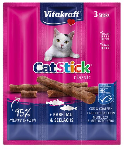 Vitakraft Cat Stick Classic Dorsz i Czarniak 18g [2424003] - Image 1