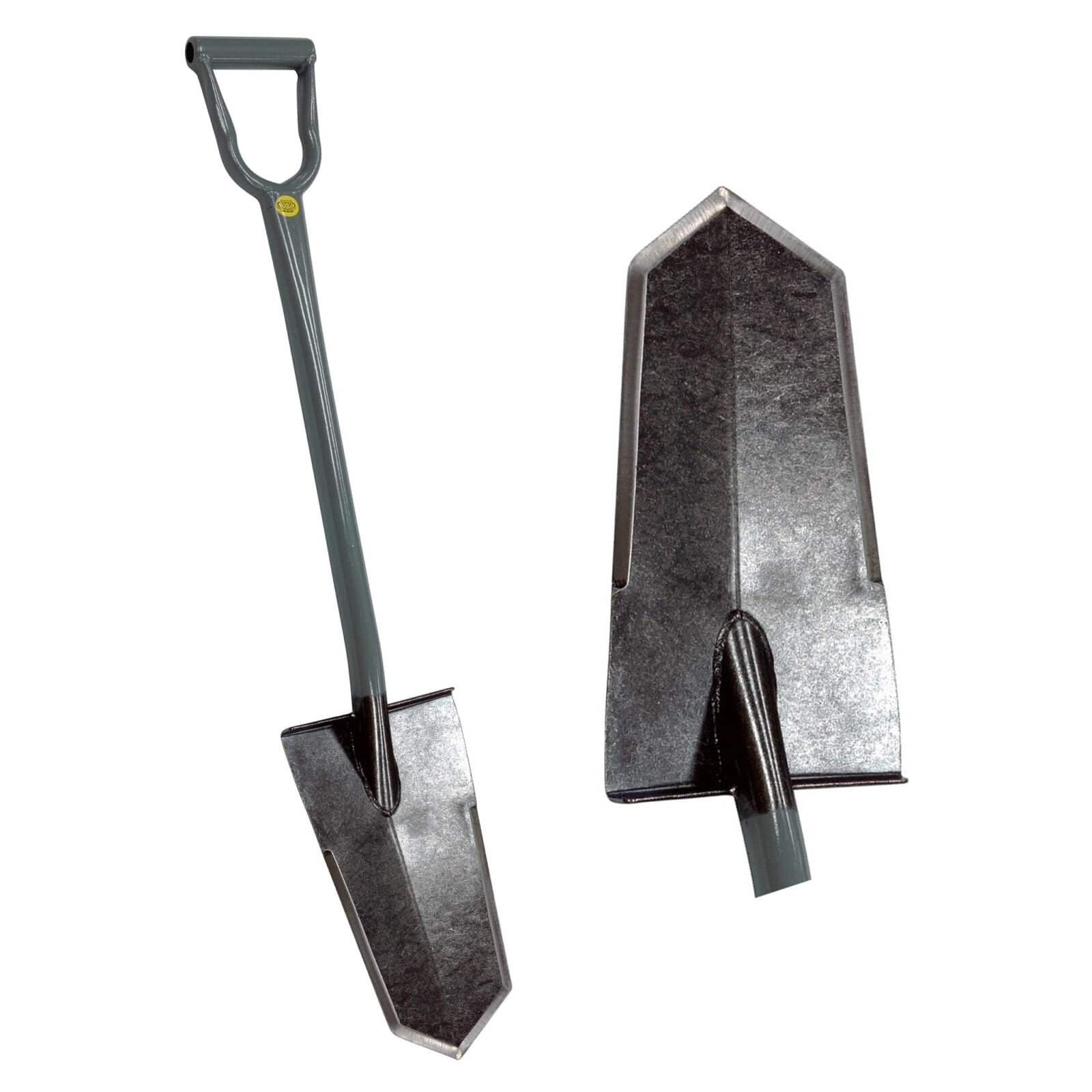 Lesche Super Sampson Grey D-Handle Shovel w/ Heat Treated Blade - Image 2