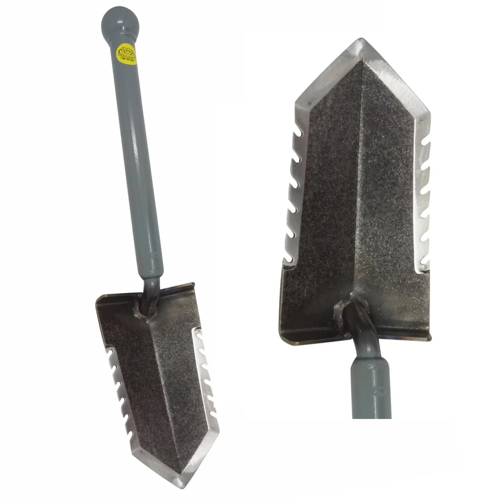 Lesche Mini Sampson 18" Ball Handle Shovel Double Edge - Image 3