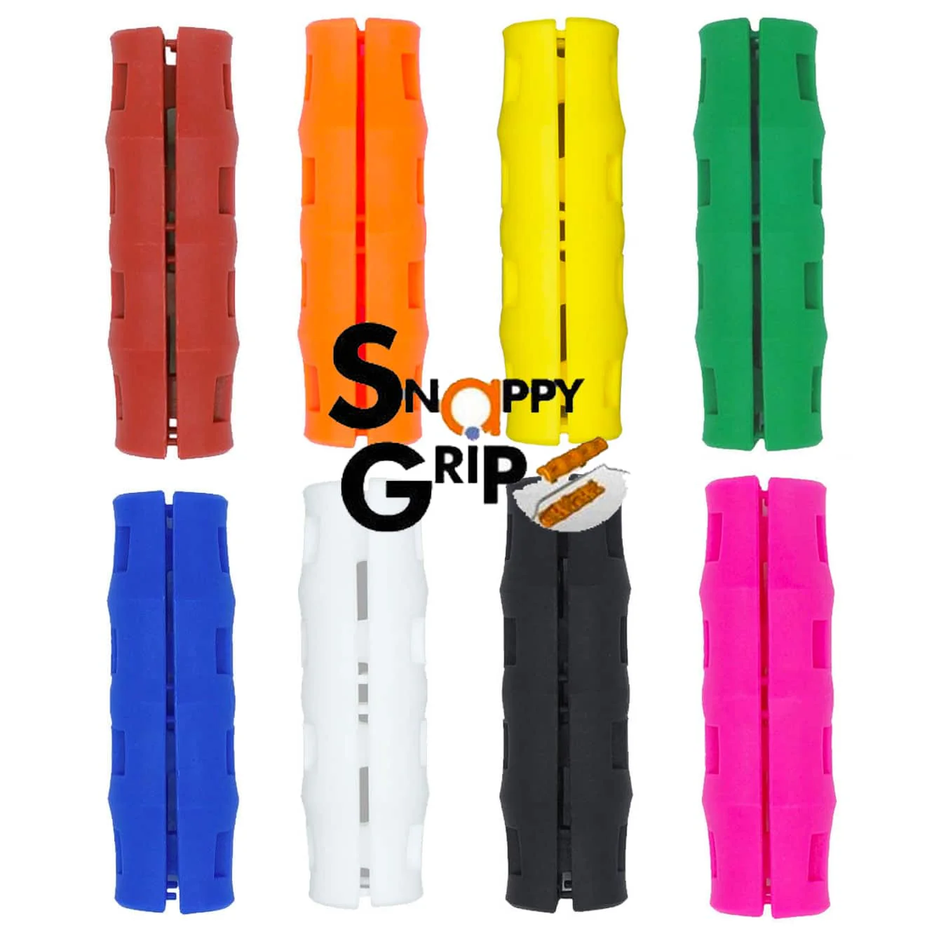 Snappy Grip Ergonomic Bucket Handles Rainbow Assortment of 8 Handles - Image 1