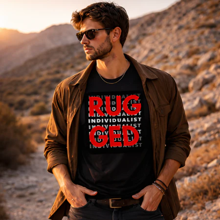 T-Shirt - Rugged Individualist Signature Split Tee - Image 2