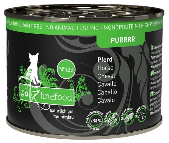 Catz Finefood Purrrr N.123 konina - monobiałkowa receptura dla wrażliwych kotów - Image 1
