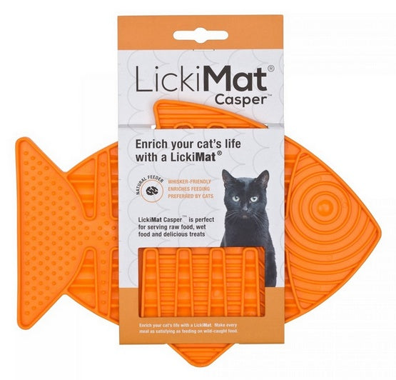 LickiMat Classic Casper rybka - miękka mata do lizania dla kota - Image 1