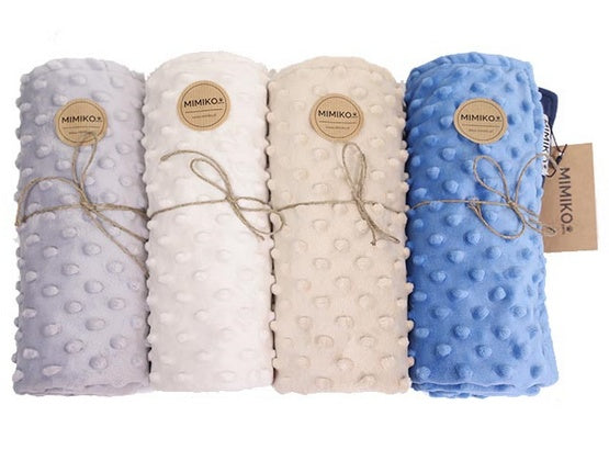 MIMIKO Pets kocyk Minky-Dot 70x50 cm beżowy - przytulna ochrona mebli - Image 3