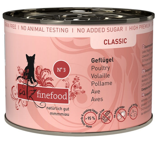 Catz Finefood Classic N.03 Drób puszka 200g - Image 1