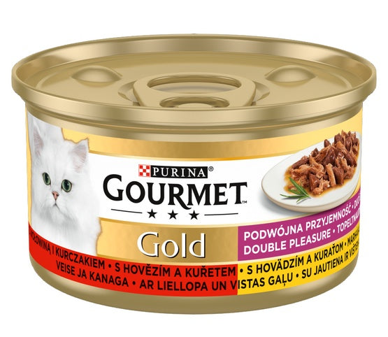 Gourmet Gold Wołowina i kurczak w sosie 85g - Image 2
