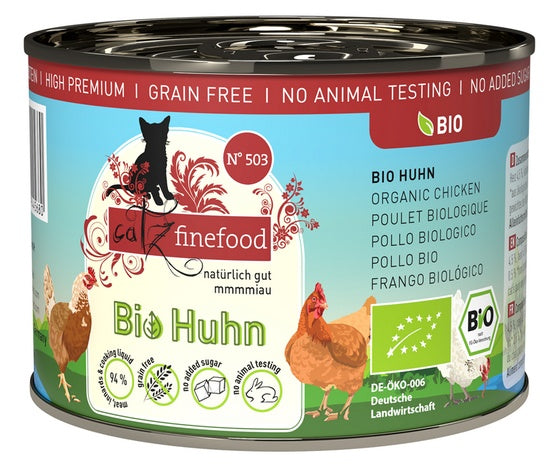 Catz Finefood Bio N.503 Kurczak puszka 200g - Image 1
