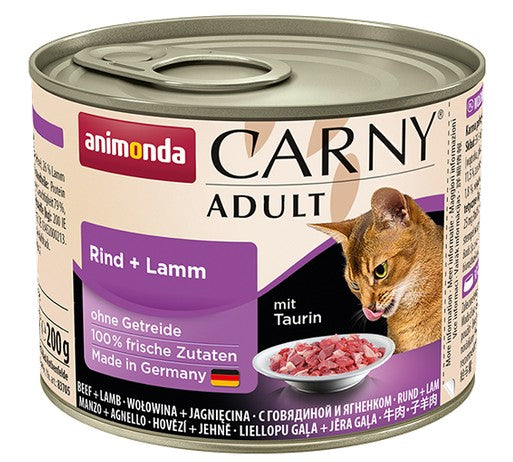 Animonda Carny Adult Wołowina + Jagnięcina puszka 200g - Image 2