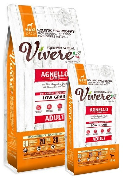 Vivere maxi adult lamb – monobiałkowa jagnięcina dla dużych ras (zestaw 12+3 kg)