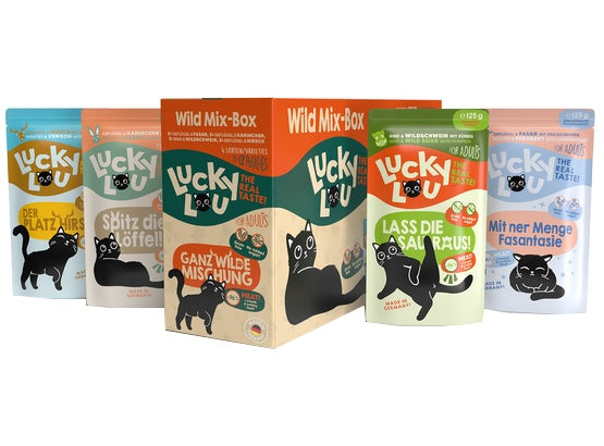 Lucky Lou Lifestage Adult Wild Mix-Box saszetki 12x125g - Image 3