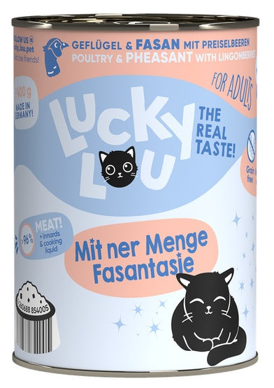 Lucky Lou Lifestage Adult Drób i bażant puszka 400g - Image 1